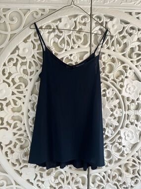 French Connection NWT Navy Cami Tank Flowy Layered Size S